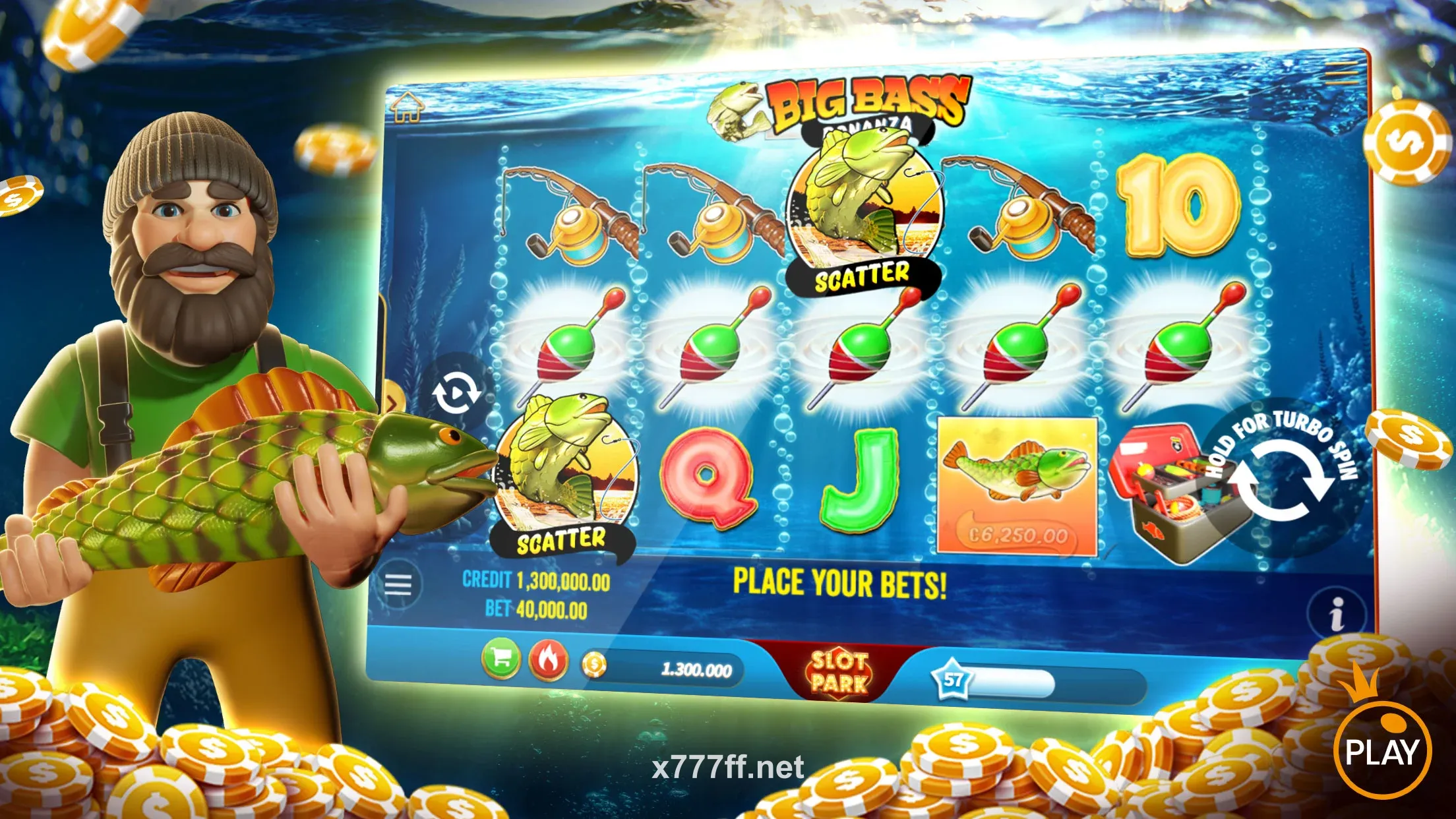 Bingo Tongits Interface on x777